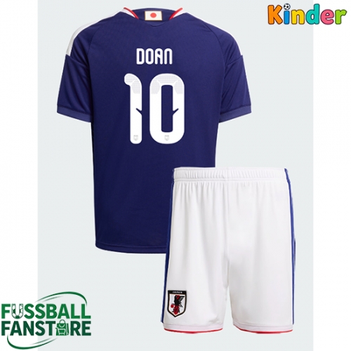 Japan Ritsu Doan #10 Replik Heimtrikot Kinder WM 2026 Kurzarm (+ Kurze Hosen)